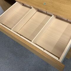 無印良品/MUJI 木製カップボード 120cm 天然木 オーク材 キッチンボード MUJI 食器棚 収納家具 中古家具 店頭引取歓迎 R8677