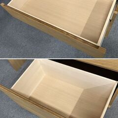 無印良品/MUJI 木製カップボード 120cm 天然木 オーク材 キッチンボード MUJI 食器棚 収納家具 中古家具 店頭引取歓迎 R8677