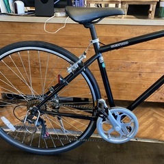 【チェーン新品！】6段変速　700×28cクロスバイク　マットブラック