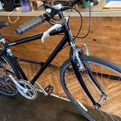 【チェーン新品！】6段変速　700×28cクロスバイク　マットブラック