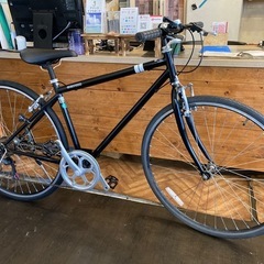 チェーン新品！】6段変速 700×28cクロスバイク マットブラック