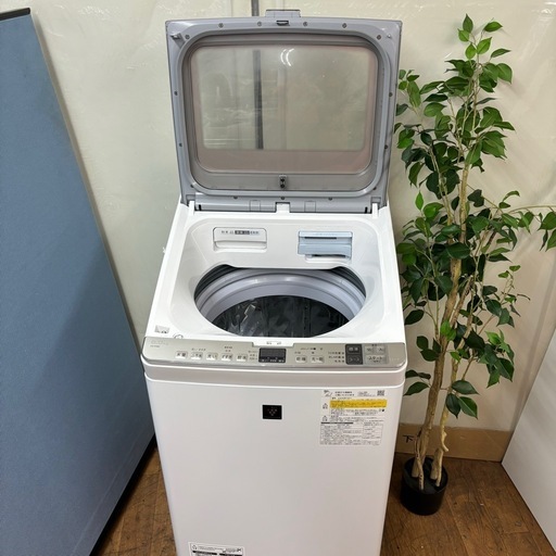 I316  ジモティー限定価格！ 2021年製♪ SHARP 洗濯乾燥機 （8.0㎏/4.5㎏） ⭐ 動作確認済 ⭐ クリーニング済