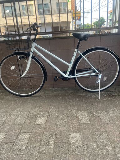 リサイクルショップどりーむ荒田店 No1442 自転車　シティサイクル　２７インチ　LEDライト付き　シンプル自転車