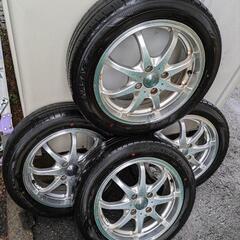 ☆深リムweds１５インチタイヤ付き４本セット☆
