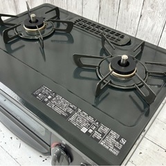 お引取り限定 美品 23年製 リンナイ LPガス用コンロ 2口ガステーブル KG35NBKL グリル未使用