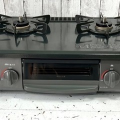 お引取り限定 美品 23年製 リンナイ LPガス用コンロ 2口ガステーブル KG35NBKL グリル未使用