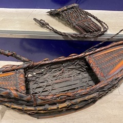 工芸品 舟型 花籠