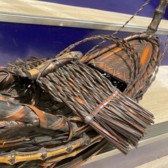 工芸品 舟型 花籠