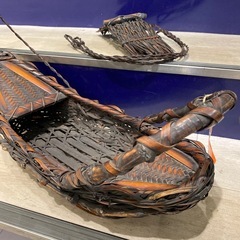 工芸品　舟型 花籠 工芸品 舟型 花籠