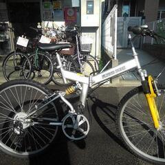 中古自転車３２３０　折り畳み　マウンテンバイク　２６インチ　３×６段ギヤ　ワイヤー錠　ライトは付属していません 中古自転車3230 折り畳み マウンテンバイク 26インチ 3×6段