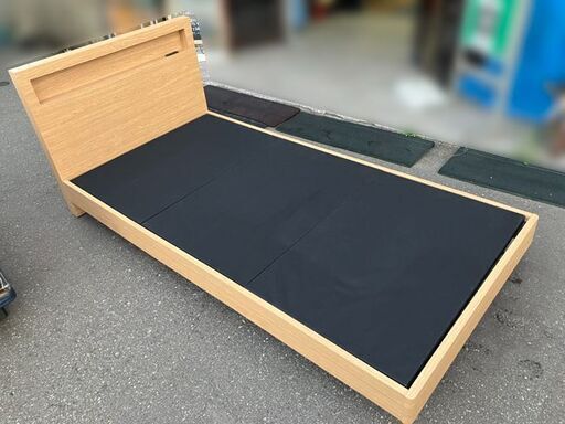 【NITORI/ニトリ】シングルベッドフレーム ヘンリック ライトブラウン 家具 寝具