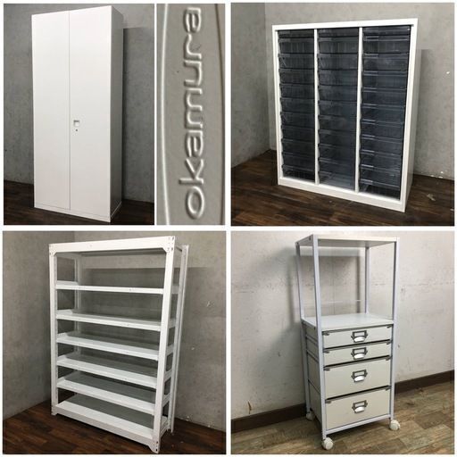 オフィス家具　再入荷　事務デスク、ラック、椅子、書庫、ロッカー等　品数豊富