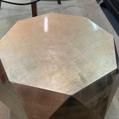 フランフラン ダイヤモンドテーブル ゴールド