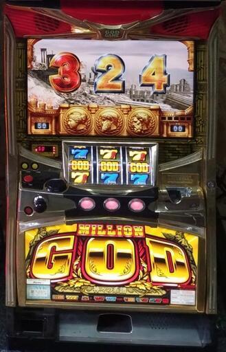 【決まりました】コイン不要機付き　ミリオンゴッド　神々の系譜　実機　パチンコ　スロット　パチスロ