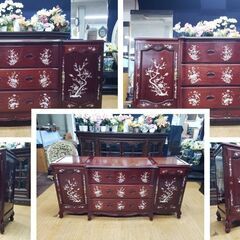 i13　良品　中国高級家具 　紫檀　螺鈿サイドボード　猫脚 i13 良品 中国高級家具 紫檀 螺鈿サイドボード 猫脚