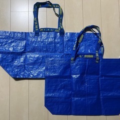 IKEA 　FRAKTA フラクタ キャリーバッグL、M　ブルー