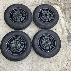 145/80R12 80/78N LT スチールホイールセット　新車外し　2024年24週 　　　　