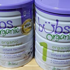 bubs バブズ　オーガニック　粉ミルク　0ー6ヶ月　新品未使用 Bubs バブズ オーガニック粉ミルク STEP1（0～6カ月）800g×3