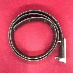 レア シャネル ロゴレザーベルト ブラウン 70/28