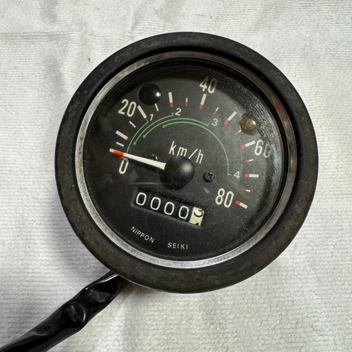 HONDA スピードメーター　80キロ ダックスst70 ? xl80 ? 純正品