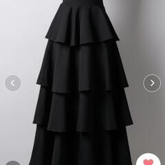 フリルスカート(黒)