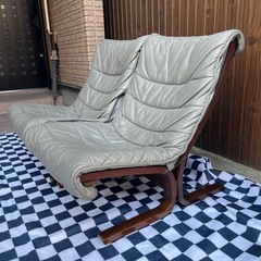 富士ファニチア ヴィンテージ アンティーク フジファニチャー レザー