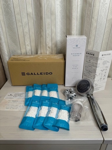 ガレイドGALLEIDOシャワーヘッド＆カートリッジ8個セット