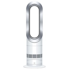 終了_【新品同様Hot＋Cool】Dyson（ダイソンファンヒーター、ホワイト/ニッケル AM09WN）