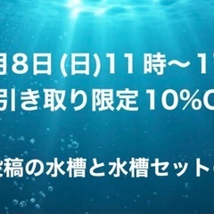 🌈9月8日(日)のみ🌈お引き取り限定10%OFF ‼️※投稿の水...