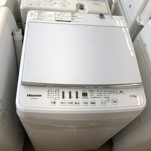 安心の6ヶ月保証付！！Hisense 全自動洗濯機　5.5kg 2018年製　売ります！取りに来れる方限定！