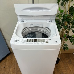 I524 🌈 ジモティー限定価格！ 2023年製の高年式！ Hisense 洗濯機 （5.5㎏） ⭐ 動作確認済 ⭐ クリーニング済