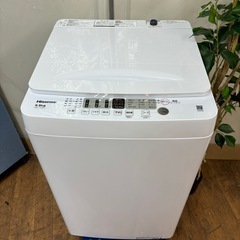 I524 🌈 ジモティー限定価格！ 2023年製の高年式！ Hisense 洗濯機 （5.5㎏） ⭐ 動作確認済 ⭐ クリーニング済
