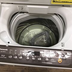 洗濯機　パナソニック　7kg　2019年製　6ヶ月保証付き