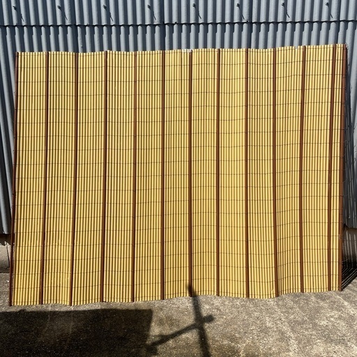 大きな 竹風 ブラインド 在庫2 パーテーション 間仕切り 目隠し 中古品 1850x2400ｍｍ