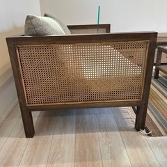 未使用品】Kayu style ウェビィング バードアイ ソファ 2人掛け