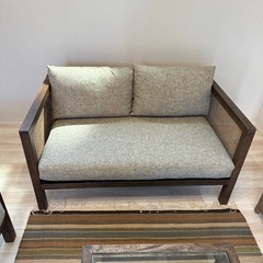【未使用品】Kayu style ウェビィング バードアイ ソファ 2人掛け