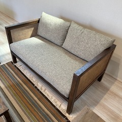 【未使用品】Kayu style ウェビィング バードアイ ソファ 2人掛け
