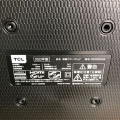 フルハイビジョンスマート液晶テレビ　32インチ　2023年製　TCL　32S5200A　動作確認済み