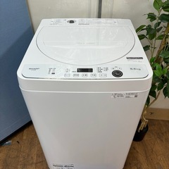 I587 🌈 ジモティー限定価格！ 2021年製の美品♪ SHARP 洗濯機 （5.5㎏） ⭐ 動作確認済 ⭐ クリーニング済