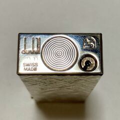 ダンヒル Dunhill ガスライター SWISS MADE 箱付 クロスカット 着火確認済