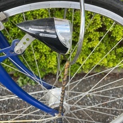 自転車ママチャリ27インチ青
