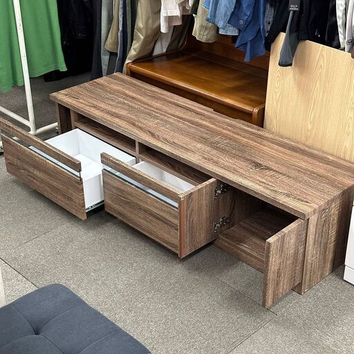 【リサイクル市場エコ伊川谷】アンティーク調テレビボード 149×H36.5×D42.5cm テレビ台 【クーポン付き】【取りに来られる方限定】【軽バン1時間貸出無料】