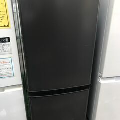 FU938】☆○三菱 MITSUBISHI ミツビシ 2ドア冷蔵庫 マットチャコール 
