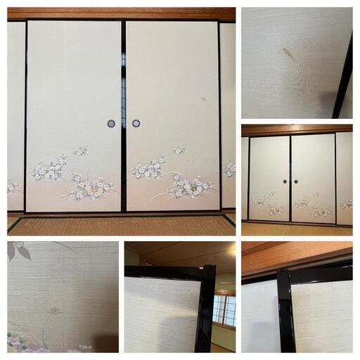 高級　ふすま　枠は新品入れ替えしました。　和モダン　ドア　襖　美品