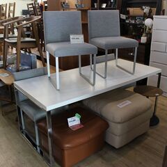 【川崎市宮前区リサイクルオフ】AD　CORE　アドコア　ダイニングテーブル　椅子4脚セット　白