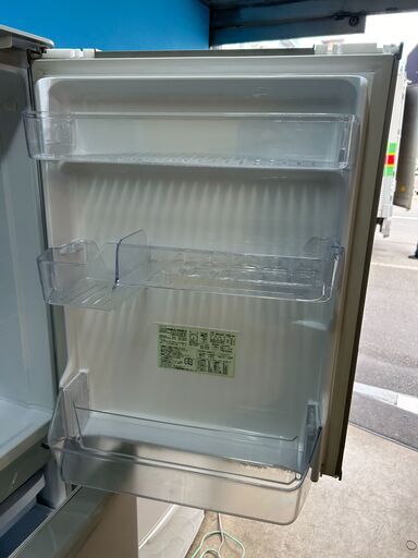 Y0149　3ドア冷蔵庫　SHARP　シャープ　350L　SJ-W354H-S　2021年製　送料A　札幌　リサイクルれお　すすきの店