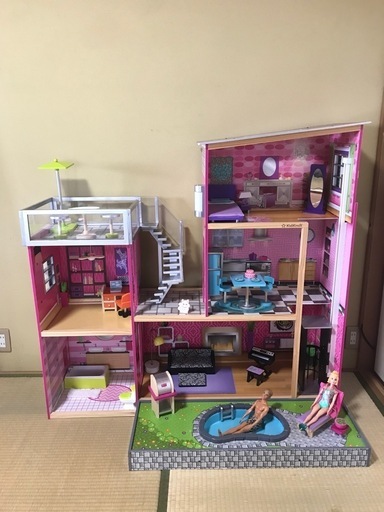 1/6ドール系 お部屋 家 背景 バービー ケン BTSドール リカちゃん 1/6