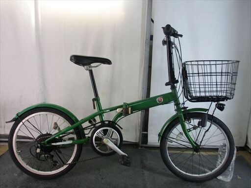 D757　★　10000円★　折りたたみ中古自転車　FIAT【20インチ 　グリーン】