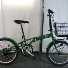 D733 ☆ 13800円☆ ミニベロ中古自転車 SOGO【20インチ グリーン 】