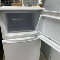 【ジ222】YAMAZEN ヤマゼン 2ドア冷蔵庫 86ℓ 2019年製 YFRB-90(W) 6か月保証付き (ma)
